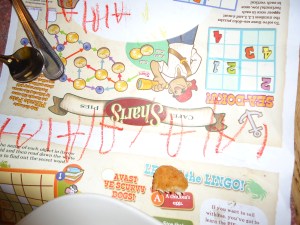 Ashlee writes my name... Sorry the picture is upside down...